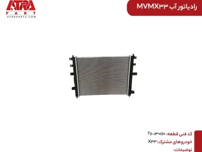 رادیاتور آب MVMX33